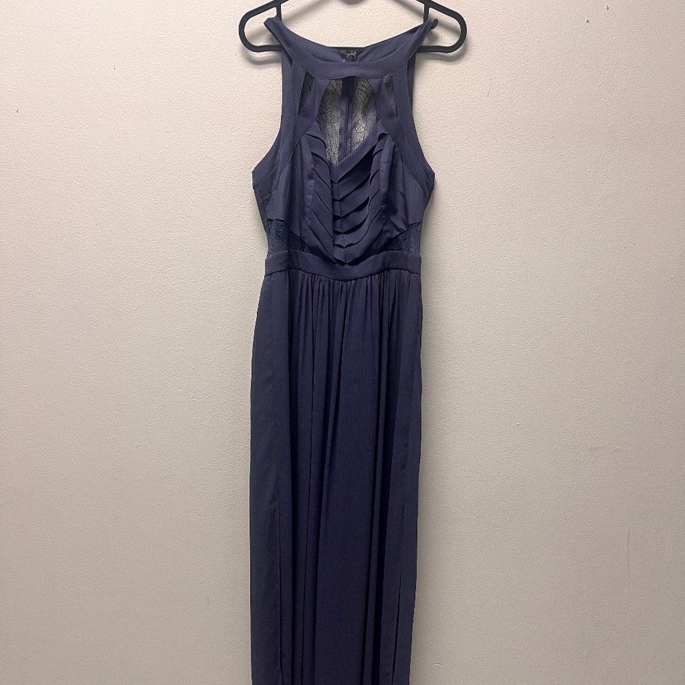 BCBGeneration Lace Chiffon Maxi Gown- M